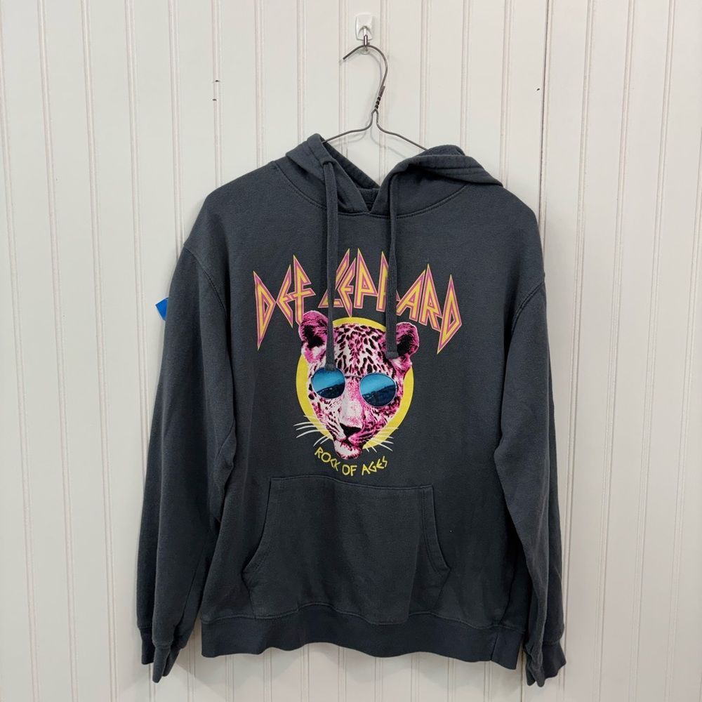 Def Leppard rock of ages Graphic band cotton blend Hoodie size medium